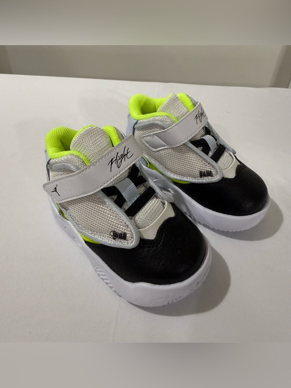 Jordan Flight Toddler Sneakers Size 5C Black Silver Volt NEW